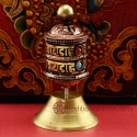 Fine Hand Carved 2.75" Table Top Prayer Wheel.