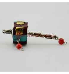 Fine Quality 45 mm Hand Held Prayer Wheel Pendant