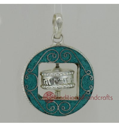 Fine Quality   42 mm Wall Hanging Prayer Wheel Pendant