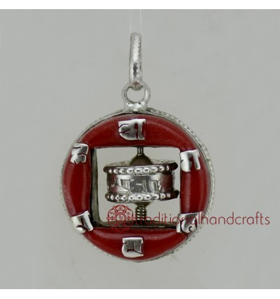 Fine Quality 42 mm Wall Hanging Prayer Wheel Pendant