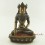 Fine Quality Oxidized Copper Alloy 10" Crowned Shakyamuni Buddha Statue from Patan, Nepal