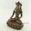 Fine Quality Oxidized Copper Alloy 10" Crowned Shakyamuni Buddha Statue from Patan, Nepal