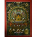 32.75" x 24"Shakyamuni Buddha Thangka Painting