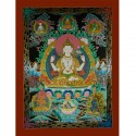 48"x36.5" Chenrezig Thangka Painting