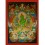 55"x41" Green Tara Thangka Painting