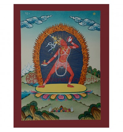 17.25"x13.25"Vajrayogini Thangka Painting