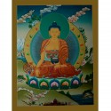 26"x20" Shakyamuni Buddha Thangka Painting