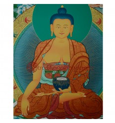 26"x20" Shakyamuni Buddha Thangka Painting