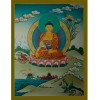 26"x20" Shakyamuni Buddha Thangka Painting