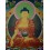 29"x22.25" Shakyamuni Buddha Thangka Painting