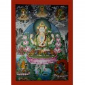 32.75"x24" Chenrezig Thangka Painting