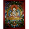 33.75"x25.5"Chenrezig Thangka Painting