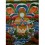 34”x24”  White Tara Thangka Painting