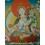 26.75"x20.5"  White Tara Thangka Painting