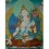 30"x22.75"  White Tara Thangka Painting