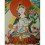 26.5"x20.5"  White Tara Thangka Painting