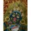 35"x27" Black Mahakala Thangka Painting