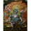 35"x27" Black Mahakala Thangka Painting