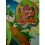 31.75"x23.5" Yellow Jambhala Thankga Painting