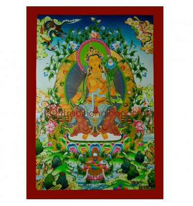 33” x 23.5”  Maitreya Buddha Thangka Painting