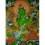 34.5”X 26” Green Tara Thangka Painting