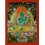 34.75”X 26.5” Green Tara Thangka Painting