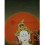 24.5"x19" White Tara Thangka Painting