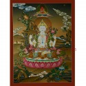 29.5"x22.5"  Chenrezig Thangka Painting