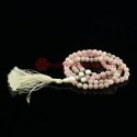 8 mm Lepidolite 108 Beads Mala with Conch Shell Partition Beads