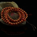 8 mm Om Mane Padme Hum Carved Carnelian 108 Prayer Beads Mala