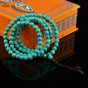 8 mm Turquoise Powder 108 Beads Tibetan Buddhist Meditation Prayer Japa Mala