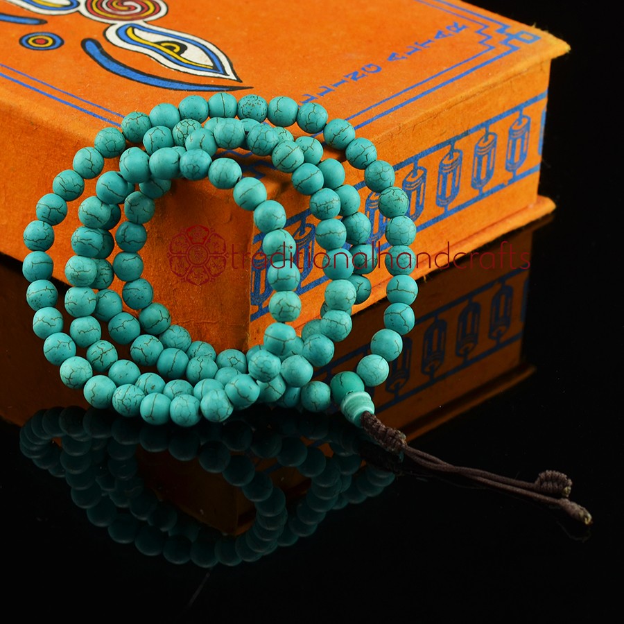 Tibetan Turquoise Mala Beads