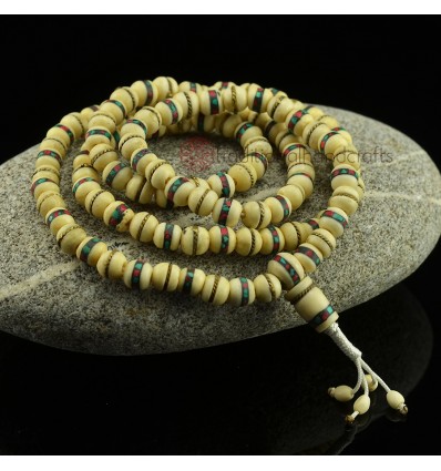 8 mm 108 Bone Prayer Beads Mala