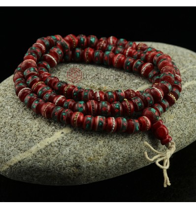 8 mm 108 Bone Prayer Beads Mala