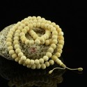 10 mm Om Mane Padme Hum Carved 108 Bone Prayer Beads Mala