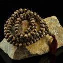 10 mm Om Mane Padme Hum Carved Bone 108 Prayer Beads Tibetan Buddhist Meditation Prayer Japa Mala