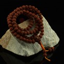 10 mm Rudraksha 108 Bone Prayer Beads Mala