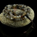 8 mm Agate 108 Beads Tibetan Buddhist Meditation Prayer Japa Mala