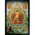 32.75" x 22.75"Shakyamuni Buddha Thangka Painting